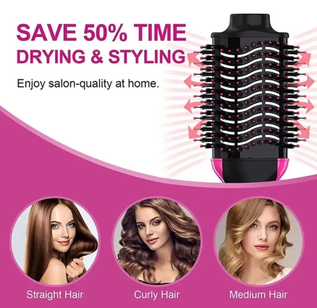 3-in-1 Hot Air Brush | Hair Dryer, Volumizer & Styler | One-Step Blow Dryer Brush for Smooth, Frizz-Free Hair