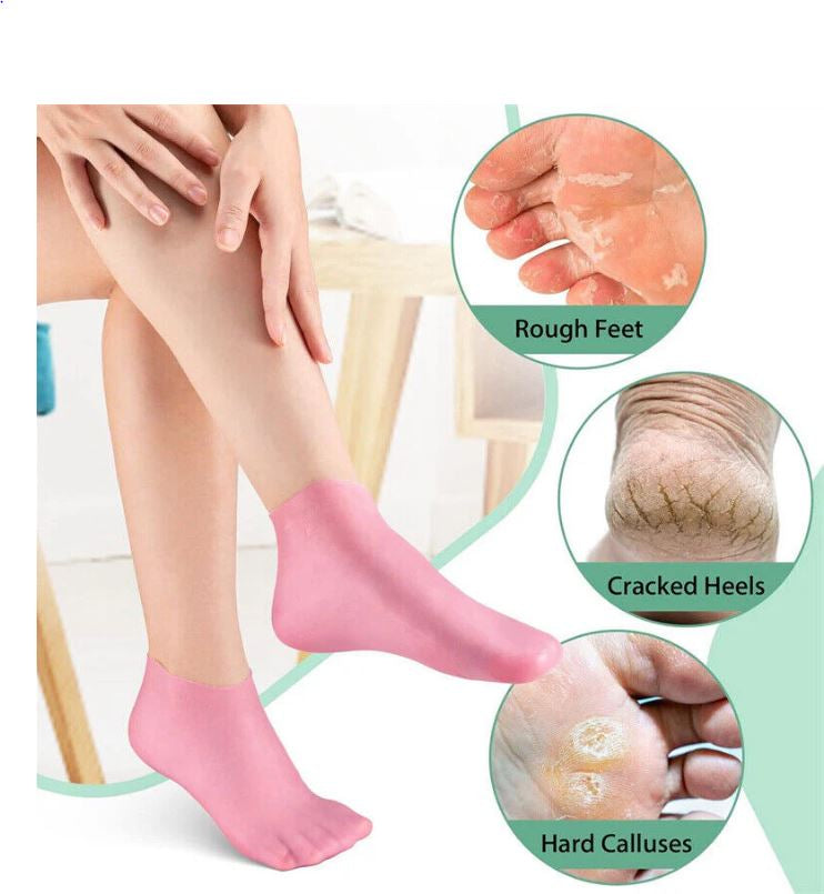 Silicone Gel Moisturizing Socks | Foot Care Protector | Soft Heel Therapy