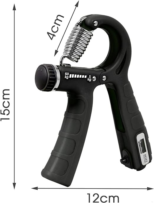 Adjustable Hand Grip | Power Exerciser Forearm & Wrist Strengthener | Grip Trainer with Built-in Counter