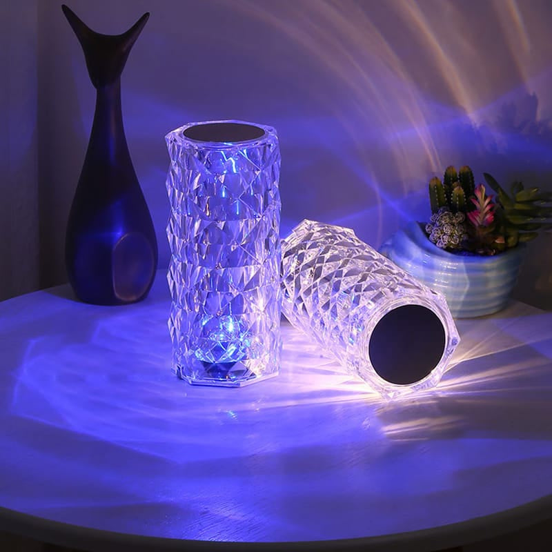 Large Crystal Lamp Rose Light – 16 Color Changing Diamond Lamp with Remote & Touch Control | Home Decor Lighting