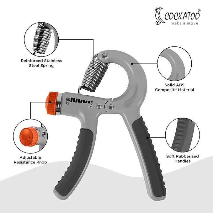 Adjustable Hand Grip | Power Exerciser Forearm & Wrist Strengthener | Grip Trainer with Built-in Counter
