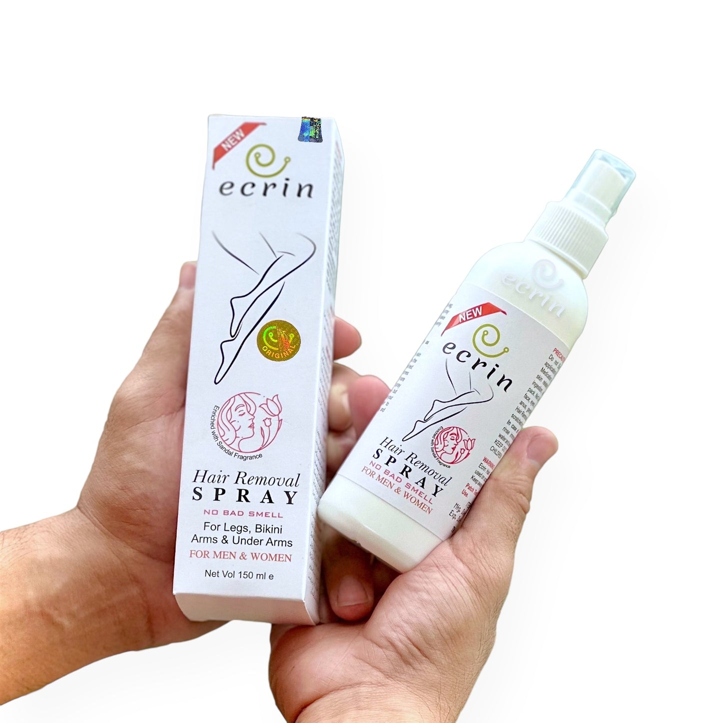 Ecrin - Hair Removal Spray For Men and Women | 100% Original Quick Hair Removal Spray