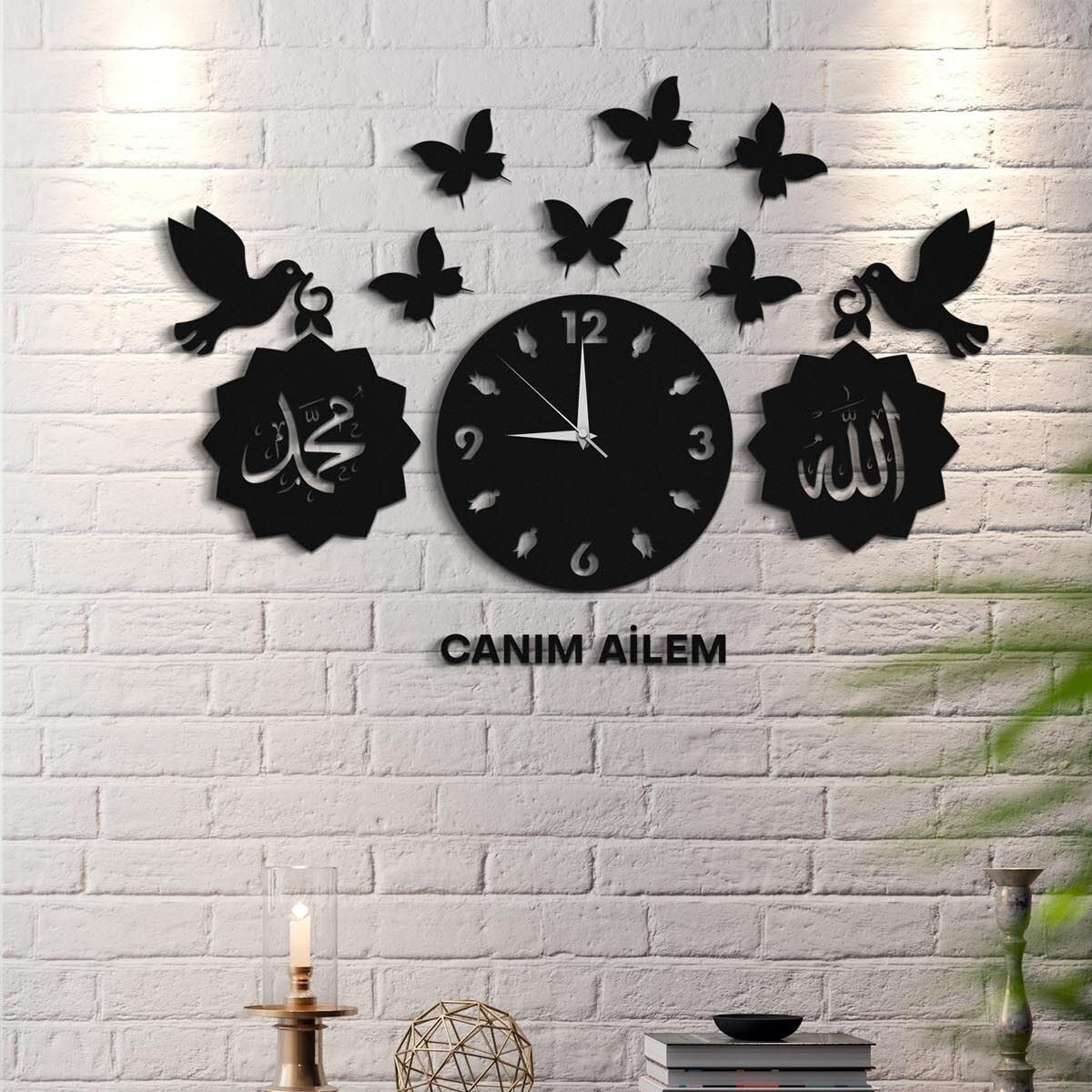 Customized Wooden Wall Clock | 3D DIY Bird Design | Silent Quartz Clock for Home, Office & Gift Decor
