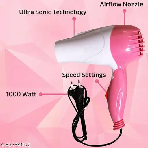 Foldable Hair Dryer NV-1290 | Compact & Powerful | For Men & Women – Travel Friendly