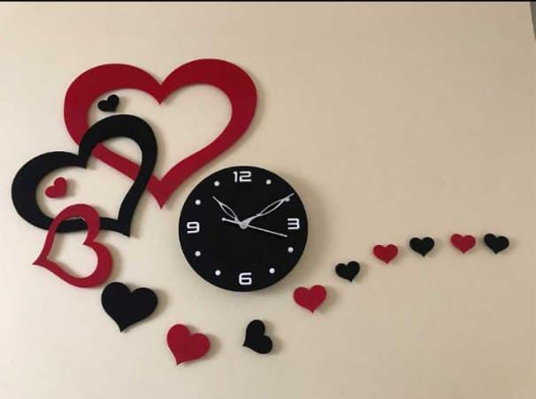 Customized Wooden Wall Clock | 3D DIY Bird Design | Silent Quartz Clock for Home, Office & Gift Decor