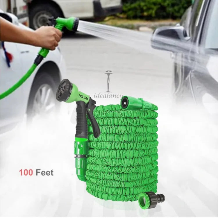 Expandable Garden Hose Pipe | 7-Function High-Pressure Nozzle | 50FT/100FT Magic Hose for Car & Garden