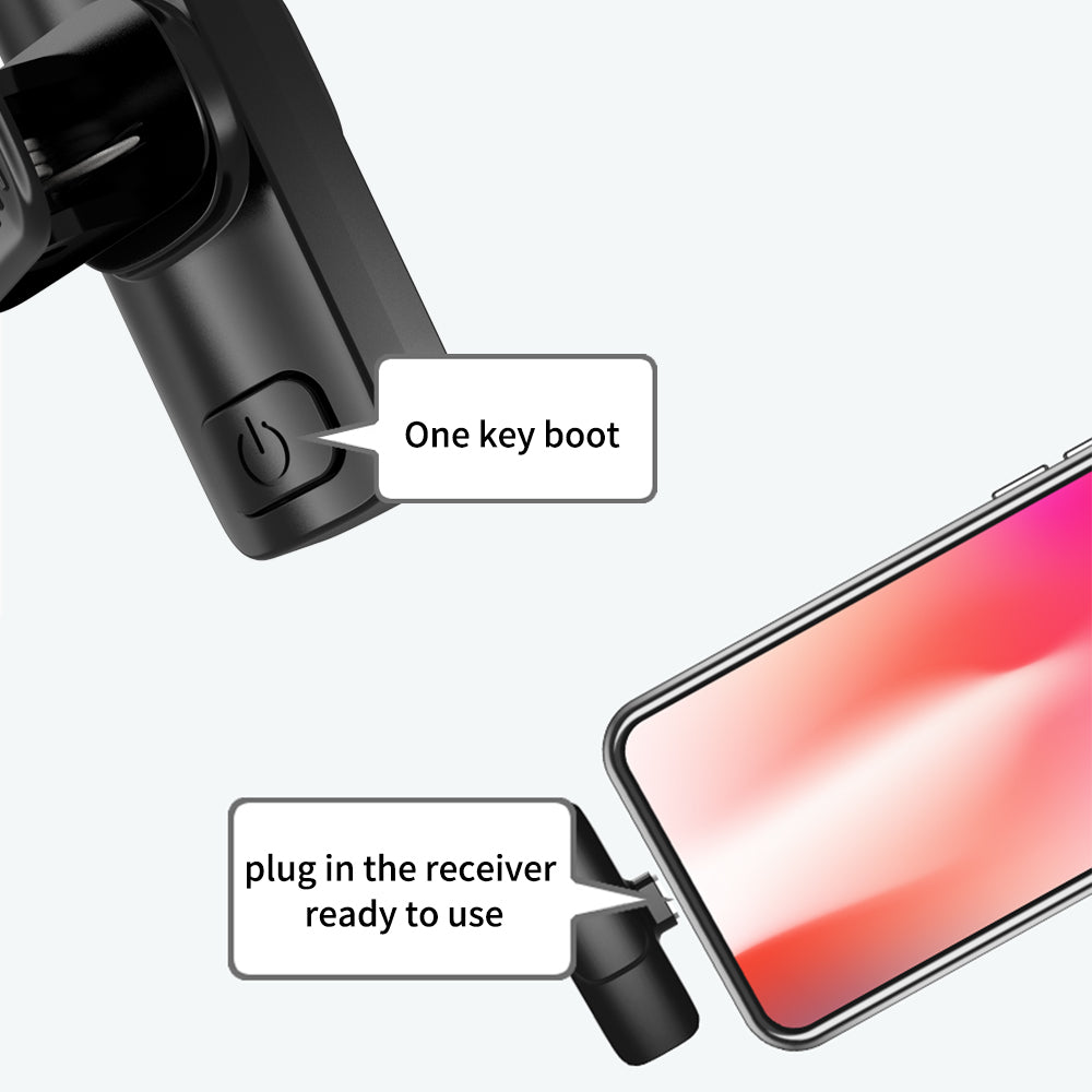 K8 Wireless Mic – Single/Double | Type-C, iOS, Android, USB, AUX 3.5mm Compatible
