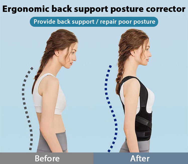 Adjustable Posture Corrector Belt – Back & Shoulder Support Brace for Pain Relief | Men & Women | GLORY ART
