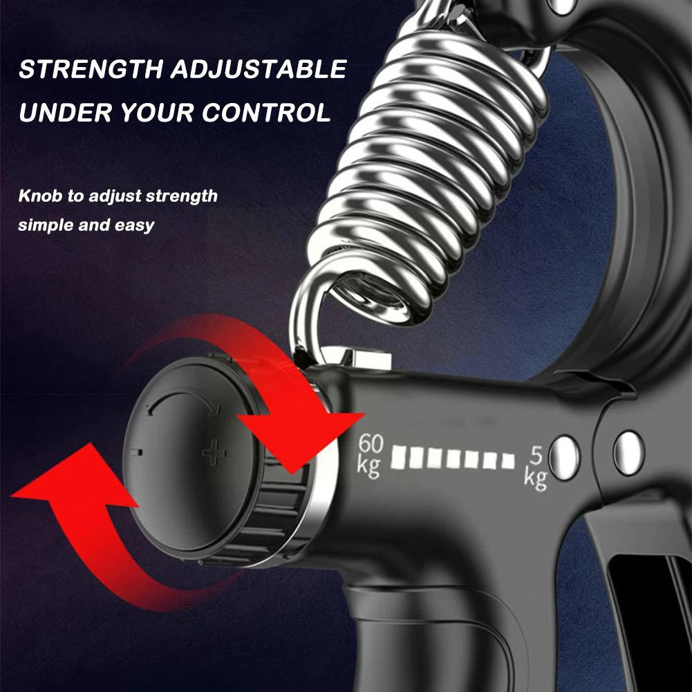 Adjustable Hand Grip | Power Exerciser Forearm & Wrist Strengthener | Grip Trainer with Built-in Counter