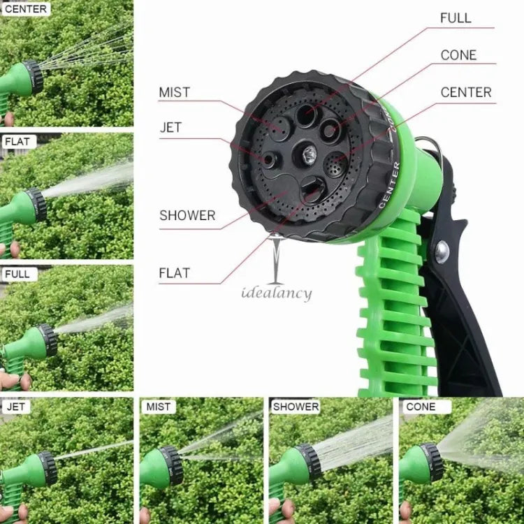Expandable Garden Hose Pipe | 7-Function High-Pressure Nozzle | 50FT/100FT Magic Hose for Car & Garden