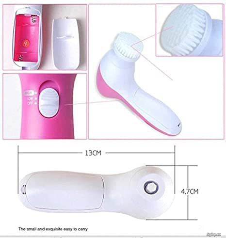 5 in 1 Electric Facial Cleaner | Face Massage Machine for Women | Beauty & Facial Massager