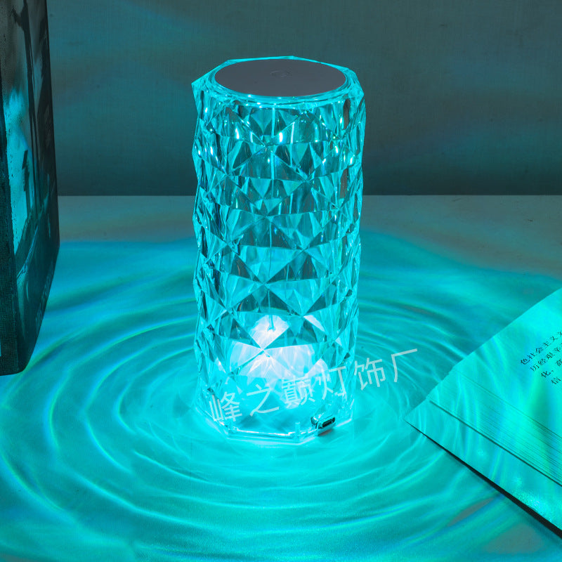 Large Crystal Lamp Rose Light – 16 Color Changing Diamond Lamp with Remote & Touch Control | Home Decor Lighting