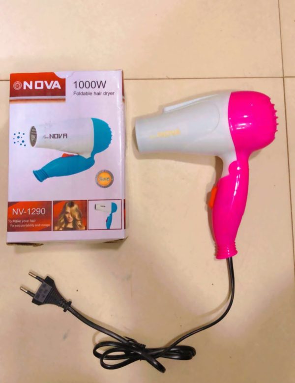 Foldable Hair Dryer NV-1290 | Compact & Powerful | For Men & Women – Travel Friendly