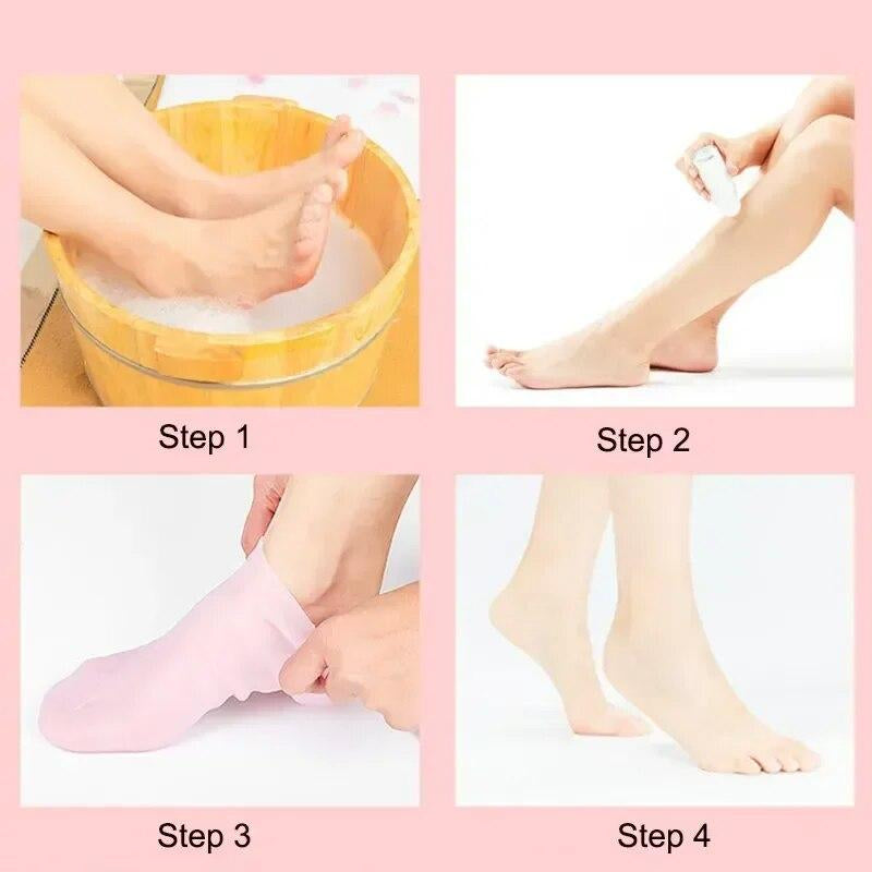 Silicone Gel Moisturizing Socks | Foot Care Protector | Soft Heel Therapy