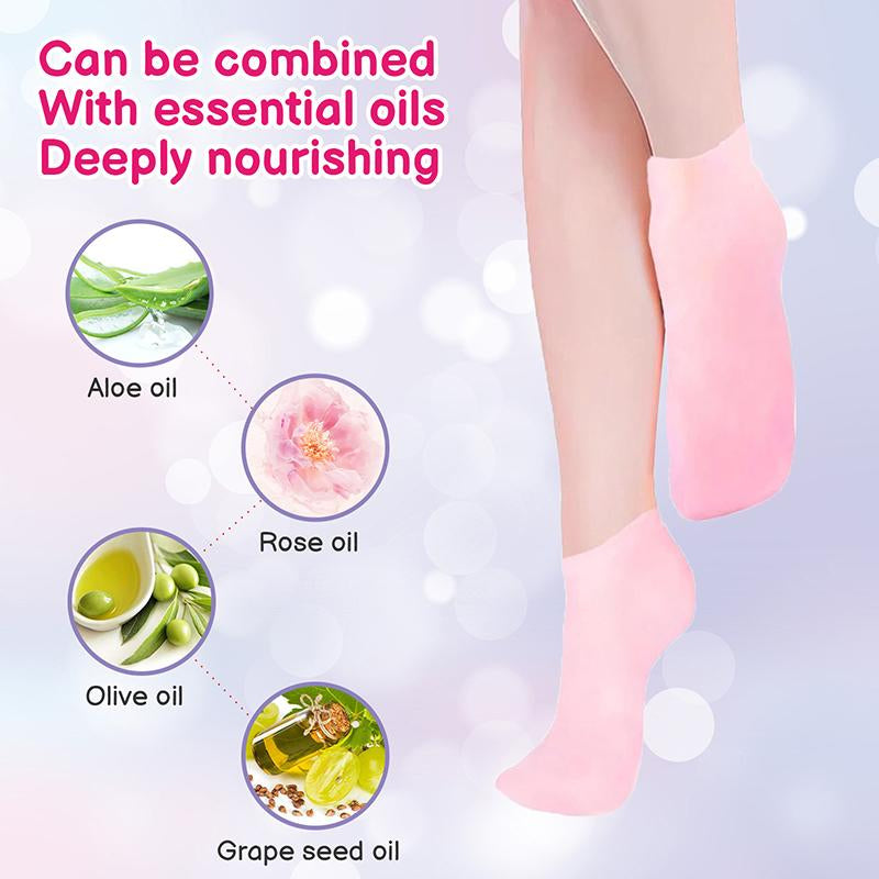 Silicone Gel Moisturizing Socks | Foot Care Protector | Soft Heel Therapy