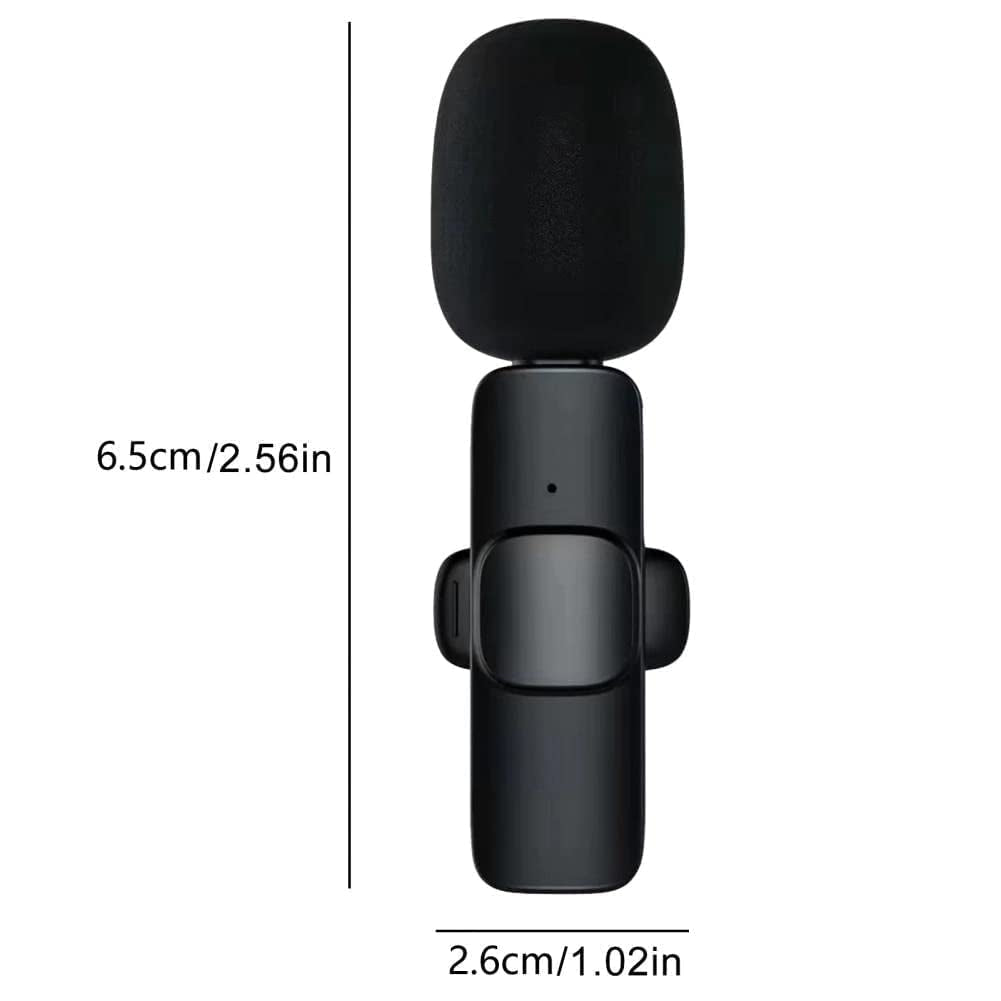 K8 Wireless Mic – Single/Double | Type-C, iOS, Android, USB, AUX 3.5mm Compatible