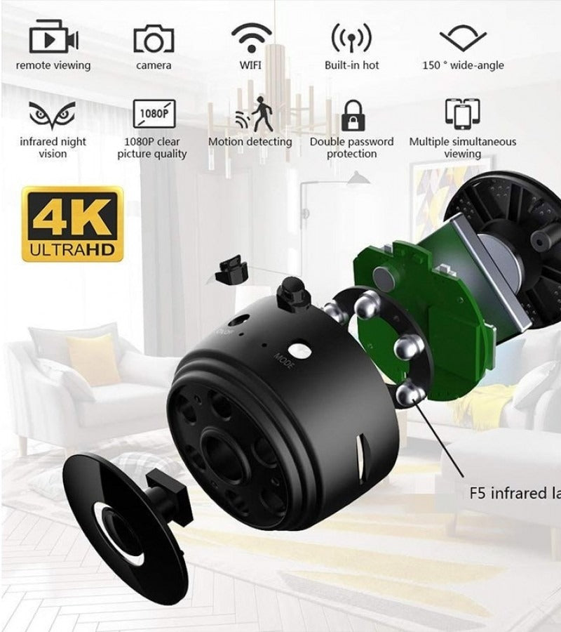 A9 Mini WiFi Camera | Wireless Rechargeable IP Cam | Voice Recording + Live View | iOS & Android Compatible