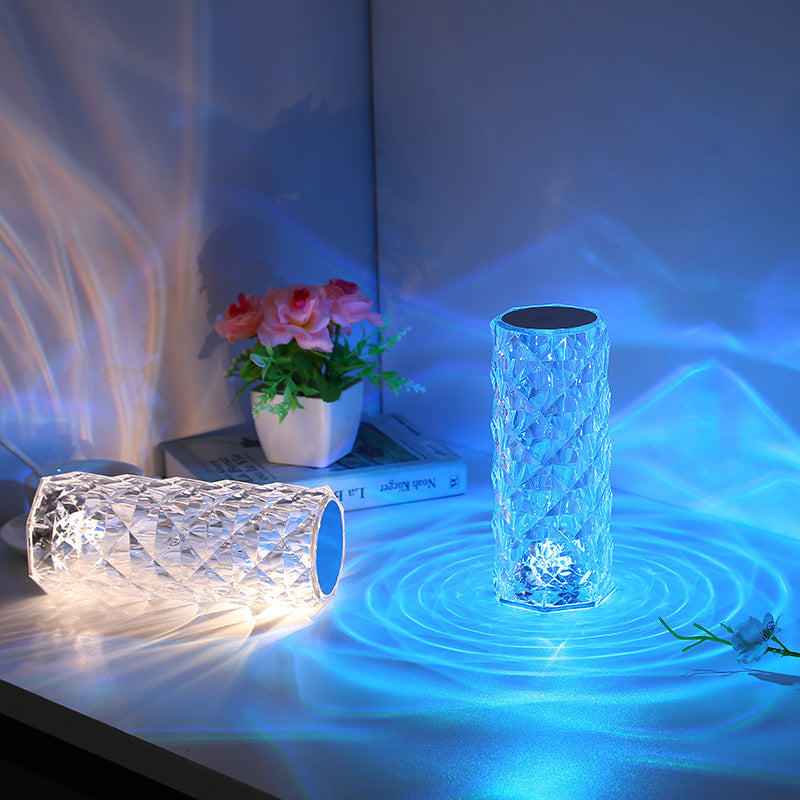 Large Crystal Lamp Rose Light – 16 Color Changing Diamond Lamp with Remote & Touch Control | Home Decor Lighting