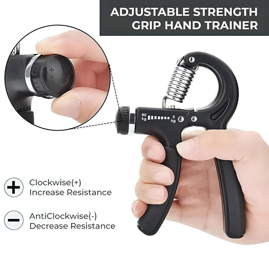 Adjustable Hand Grip | Power Exerciser Forearm & Wrist Strengthener | Grip Trainer with Built-in Counter