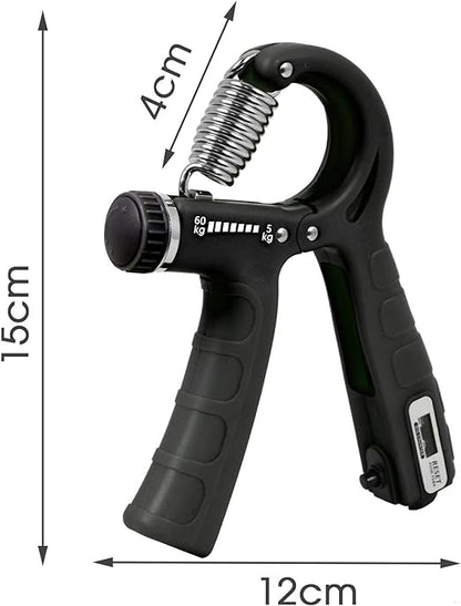 Adjustable Hand Grip | Power Exerciser Forearm & Wrist Strengthener | Grip Trainer with Built-in Counter