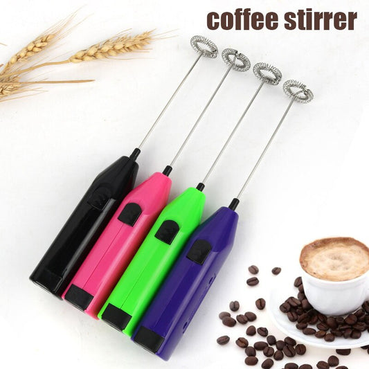 3-in-1 Mini Coffee Beater | Handheld Frother + Mixer + Whisk | Battery Operated for Café-Style Drinks Anywhere
