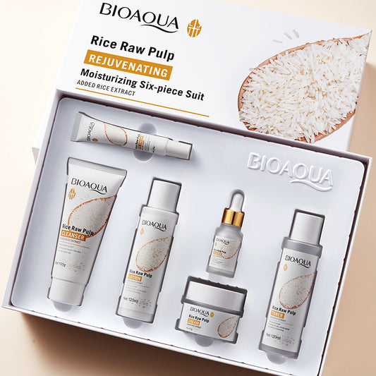 BIOAQUA Rice Essence Face Serum | Hyaluronic Acid Hydration | Skin Brightening & Moisturizing Care