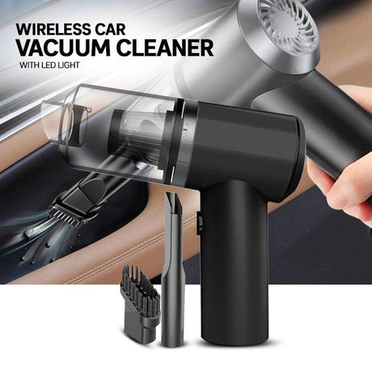 3-in-1 Portable Car Vacuum Cleaner | High-Power Suction, Blower & Inflator | USB Rechargeable & Travel-Friendly
