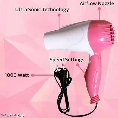 Foldable Hair Dryer NV-1290 | Compact & Powerful | For Men & Women – Travel Friendly