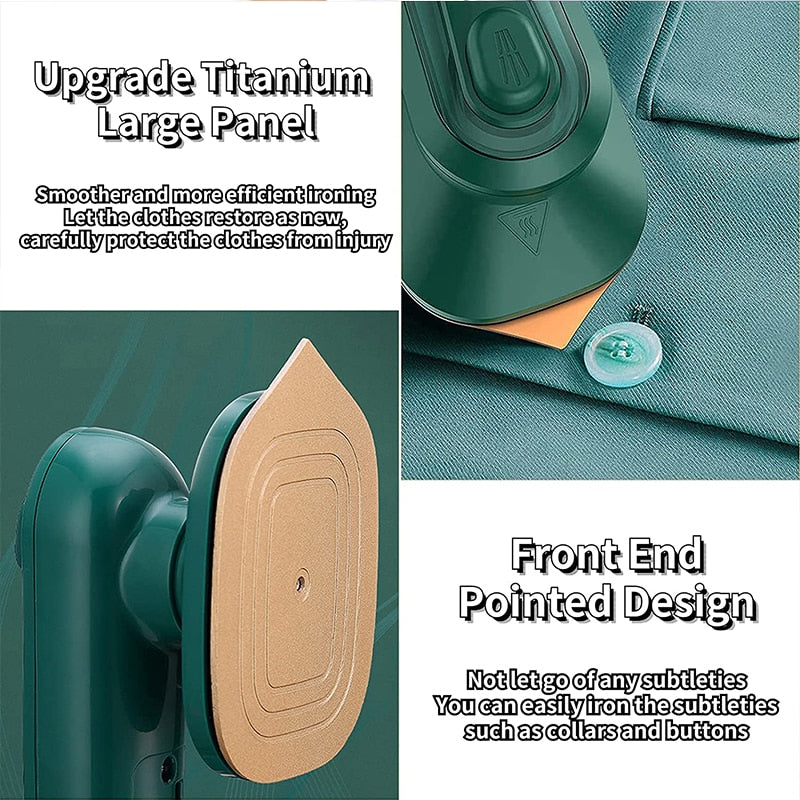 Portable Mini Iron | Travel Steam & Dry Iron | Compact Ironing Machine for Clothes