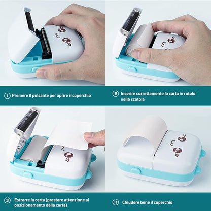 Mini Portable Printer | Bluetooth Color Pocket Printer | For Mobile, Laptop & Photo Printing