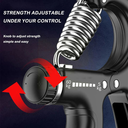 Adjustable Hand Grip | Power Exerciser Forearm & Wrist Strengthener | Grip Trainer with Built-in Counter