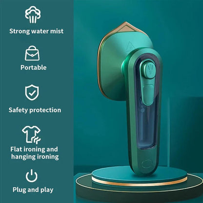 Portable Mini Iron | Travel Steam & Dry Iron | Compact Ironing Machine for Clothes