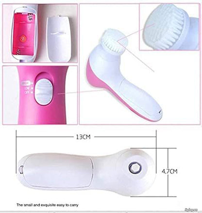 5 in 1 Electric Facial Cleaner | Face Massage Machine for Women | Beauty & Facial Massager