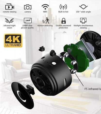 A9 Mini WiFi Camera | Wireless Rechargeable IP Cam | Voice Recording + Live View | iOS & Android Compatible