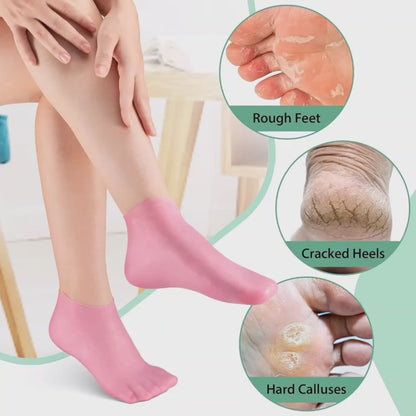 Silicone Gel Moisturizing Socks | Foot Care Protector | Soft Heel Therapy
