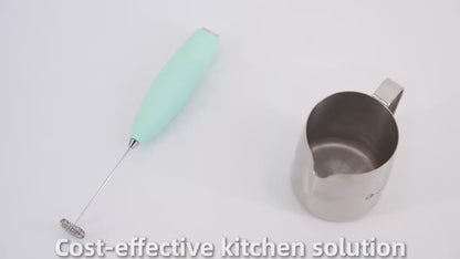 3-in-1 Mini Coffee Beater | Handheld Frother + Mixer + Whisk | Battery Operated for Café-Style Drinks Anywhere