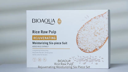 BIOAQUA Rice Essence Face Serum | Hyaluronic Acid Hydration | Skin Brightening & Moisturizing Care